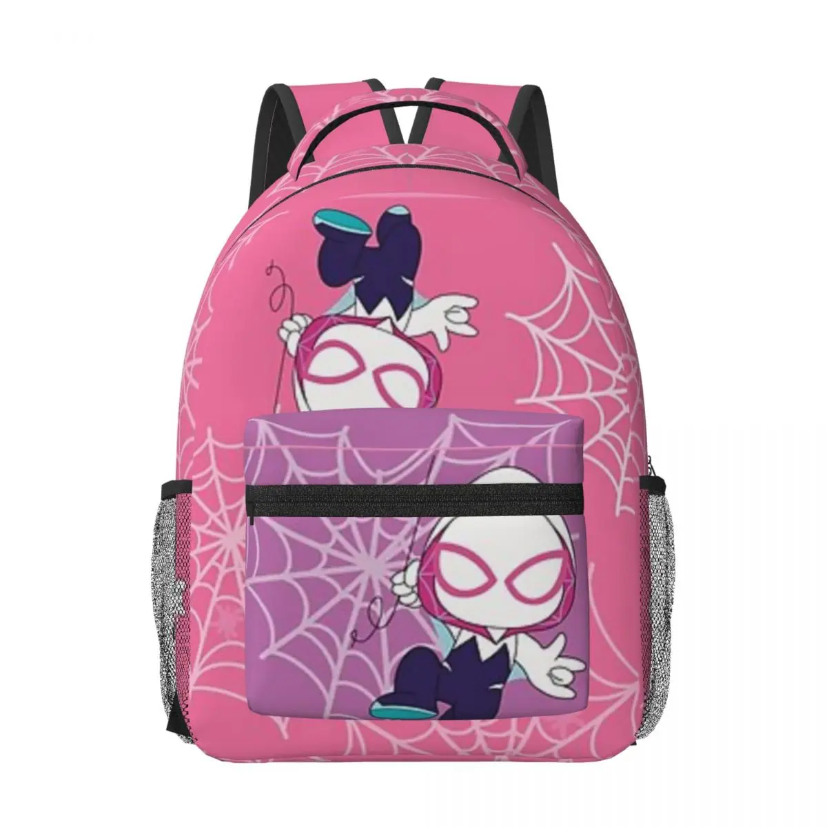 

Swing On Over To Celebrate, Birthday Invite Spider Ghost Backpack Student Schoolbag for Men Women Laptop Canvas Bags 17in