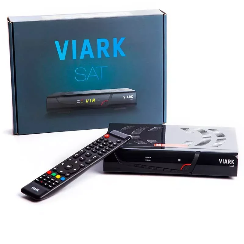 Viark sat full hd satellite receiver decoder with wifi, stable, compatible with dvb-s2 and h.265, ca card reader, usb, rca, ethernet port, pvr, dlna, ftp, fta, youtube, internet upgradeable