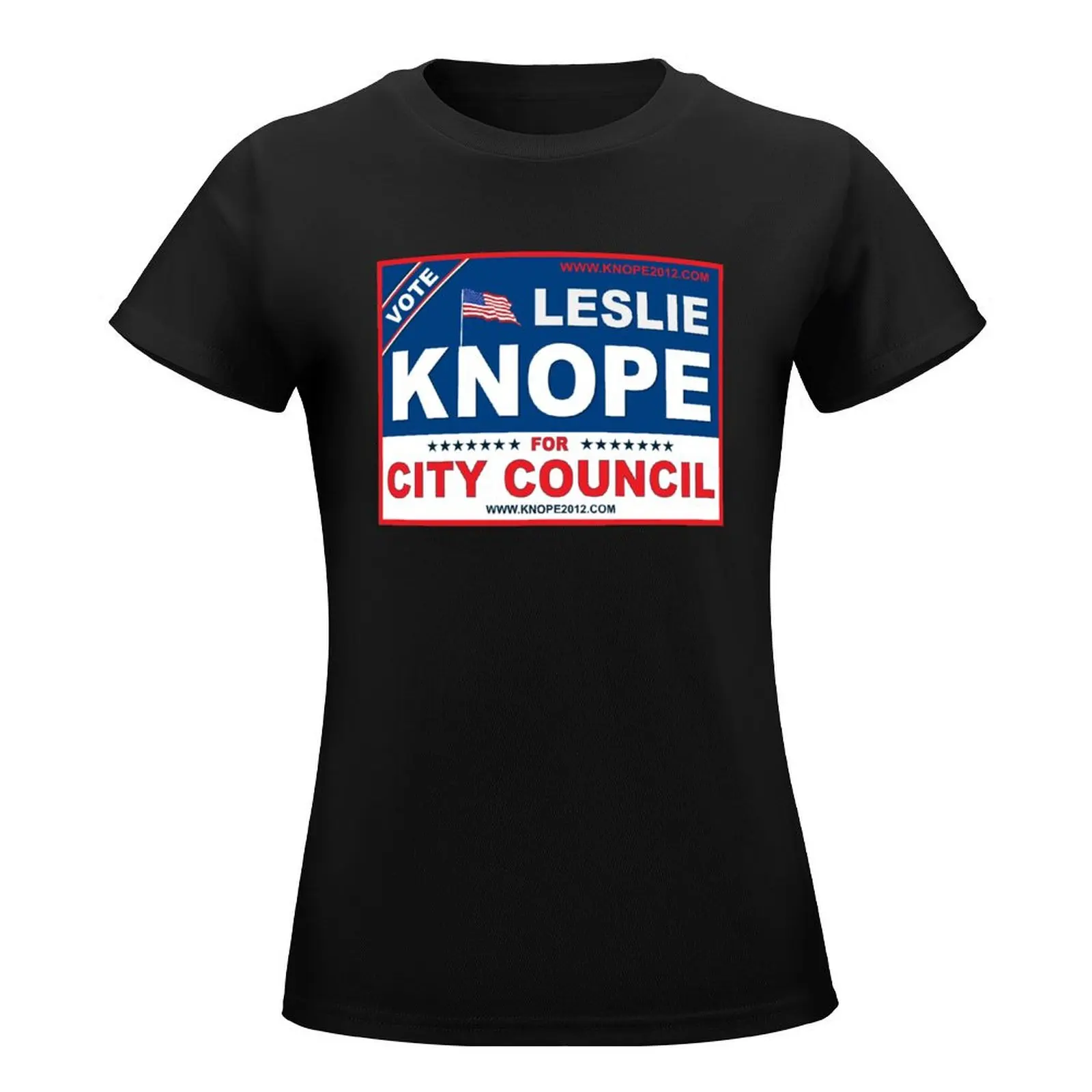 Vote Leslie Knope 2012 T-Shirt Blouse cute tops Aesthetic clothing Women's t-shirt