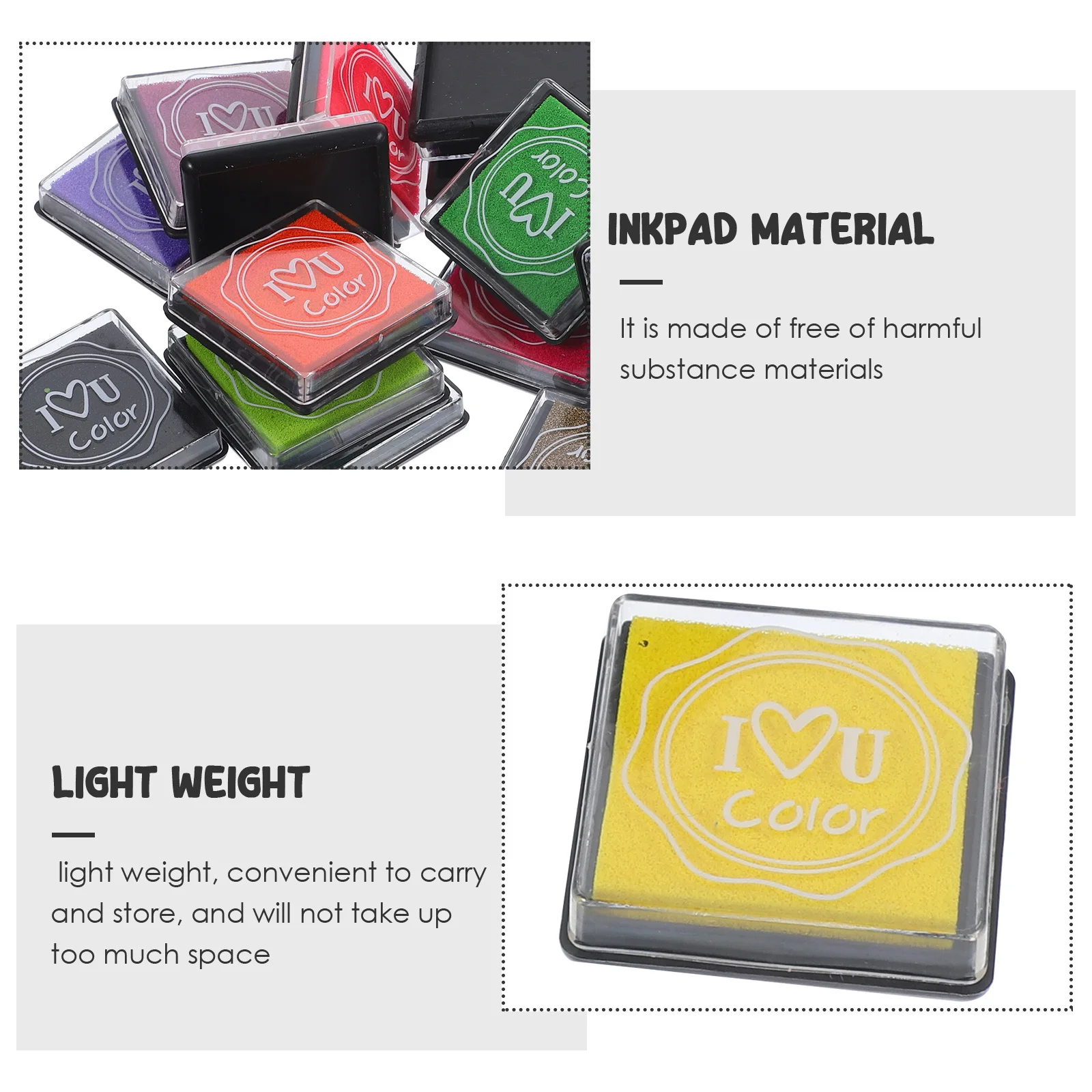 20 قطعة لوحة حبر للأطفال قابلة للغسل يمكنك صنعها بنفسك لوحة حبر حرفية للأطفال قوس قزح ملون متعدد الألوان طوابع وسادة مشاريع فنية #4