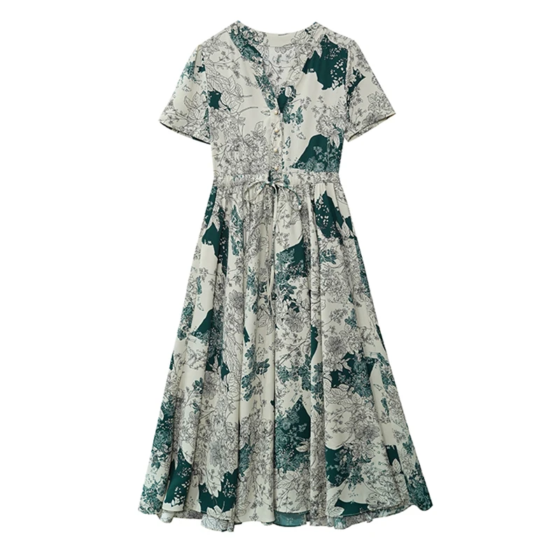 خمر Bodycon الشيفون الأزهار بوهو شاطئ فستان الشمس 2025 عادية الأخضر ليلة ميدي فستان المرأة أنيقة حفلة فاخرة حفلة موسيقية فستان طويل