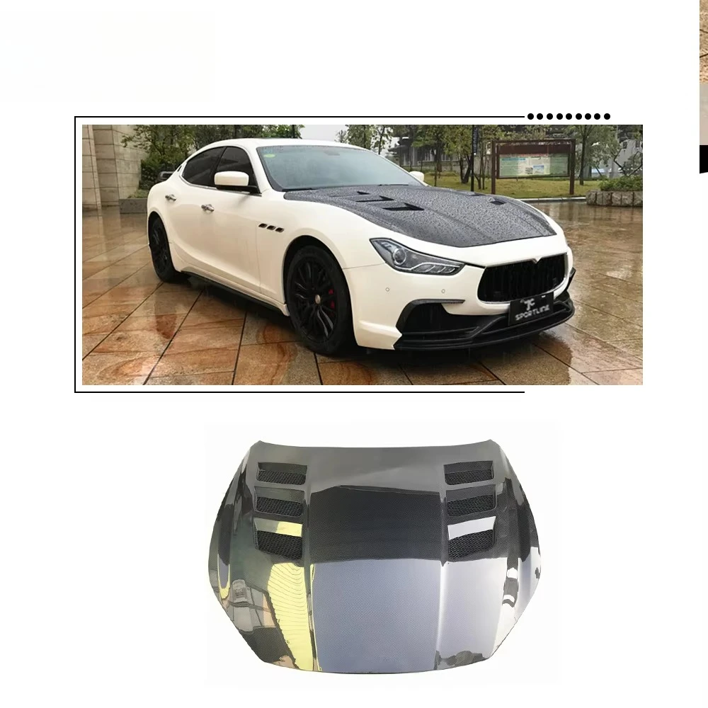 

Carbon Fiber Car Hood for Maserati Ghibli Sedan 4-Door 2014-2020