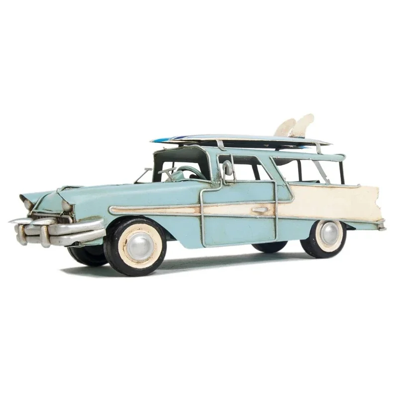 1957 Ford Country Squire Wagon Blue Model Vintage Car Collection