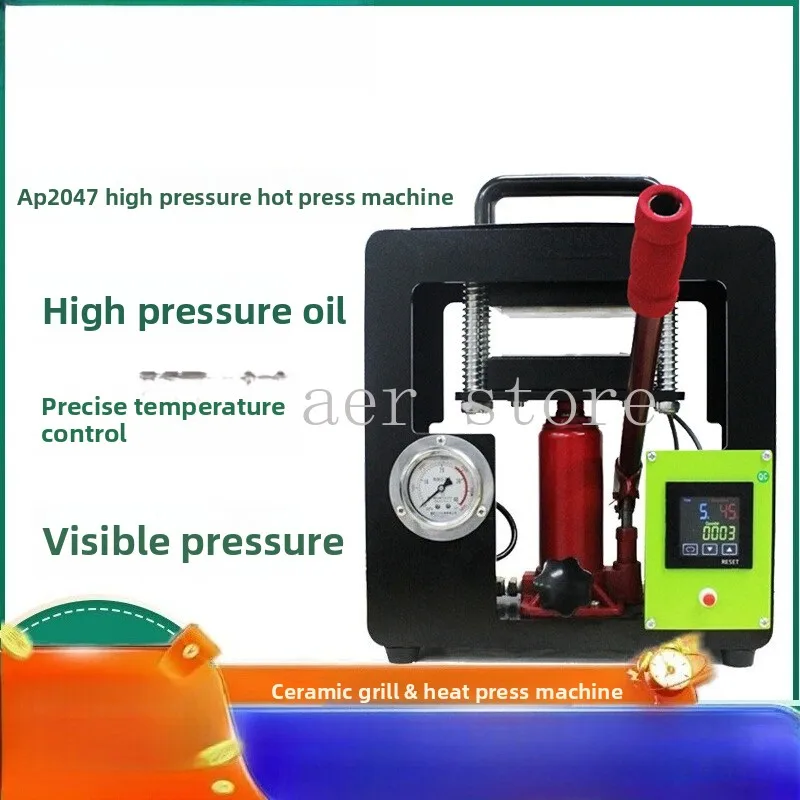 

8-ton high-pressure manual hydraulic heat transfer machine, with upper and lower heating