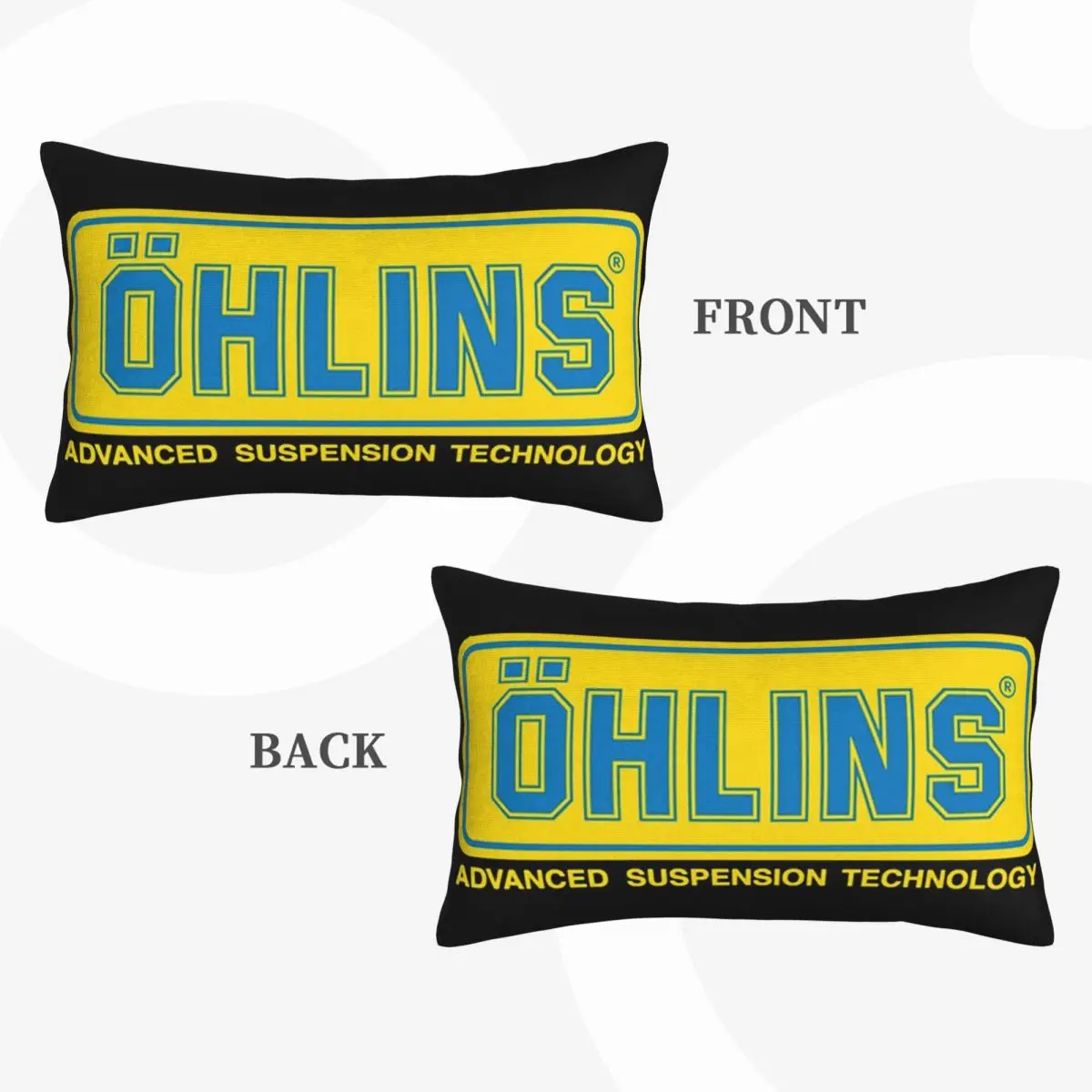 Racing Ohlins Suspension Logo Essential Rectangle Pillowcase Cushion Cover Decor Bedroom Bed Home Comfort Throw Pillow