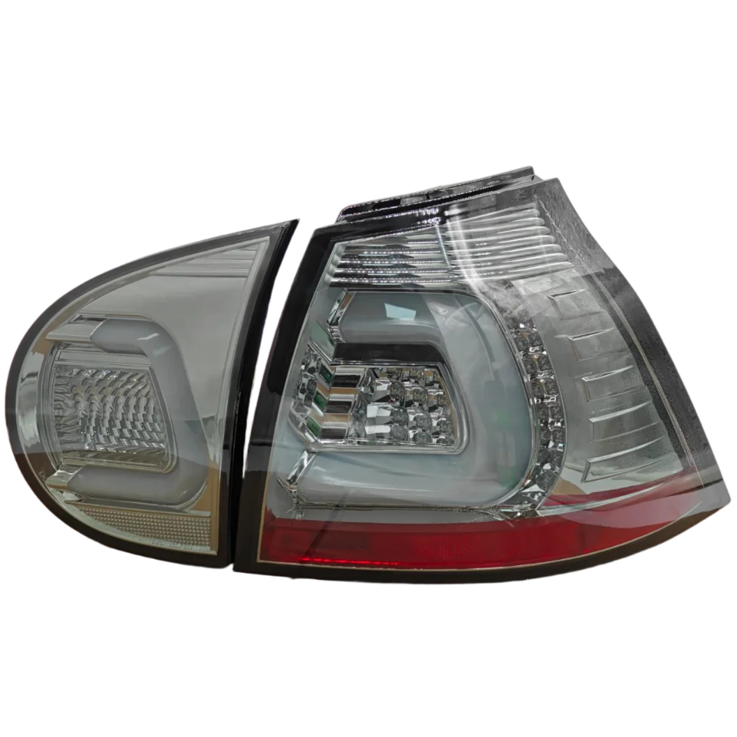 Triple C-Shape LED Tail Light Assembly for VW Golf MK5 2003 - 2008 | Dynamic Sequential Turn Signal Upgrade