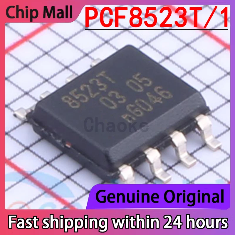

5 шт. новый оригинальный PCF8523T/1 Шелковый экран 8523T упаковка SOP8 1,6 В ~ 5,5 в реальное время часы RTC