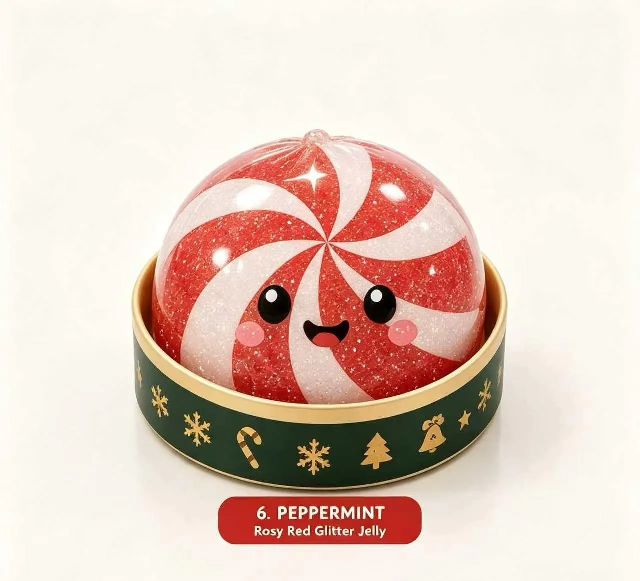 Neues Weihnachtsmann-Elch-Knödel-Form-Quetschspielzeug in Grün zur Stresslinderung, Weihnachtsparty-Geschenk, Spielzeug für Erwachsene – Detail 8