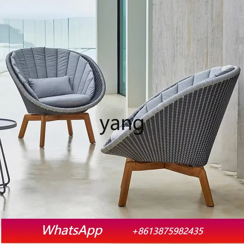 

Уличный диван LTT из ротанга, плетеное кресло для отдыха на открытом воздухе, уличный диван из массива дерева, водонепроницаемый