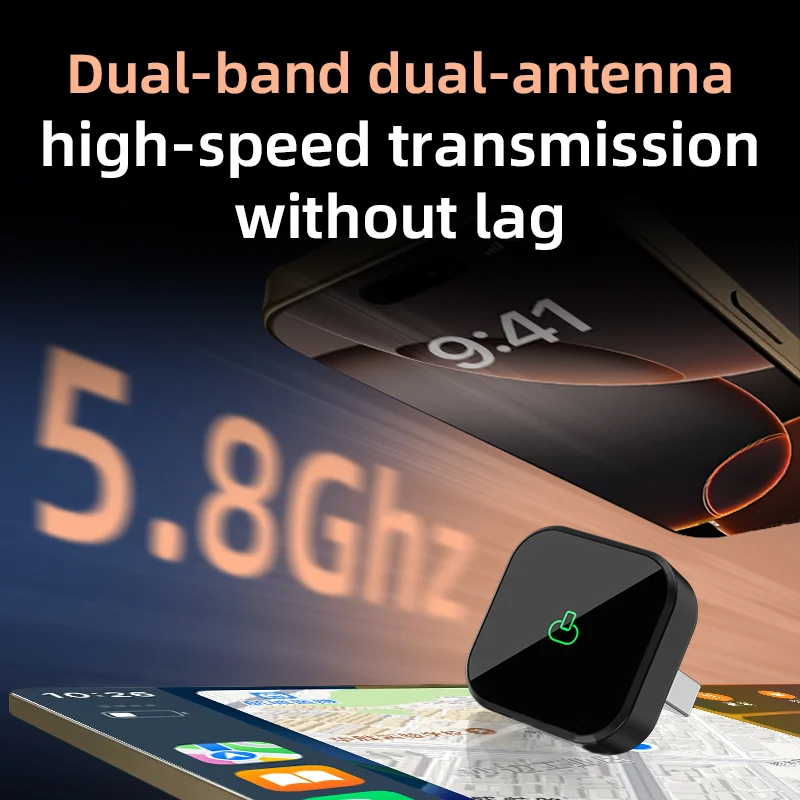 Новый беспроводной адаптер CarPlay Android Auto USB Dongle Smart Mini Box Plug And Play Универсальный для VW Toyota Nissan Honda Ford Benz