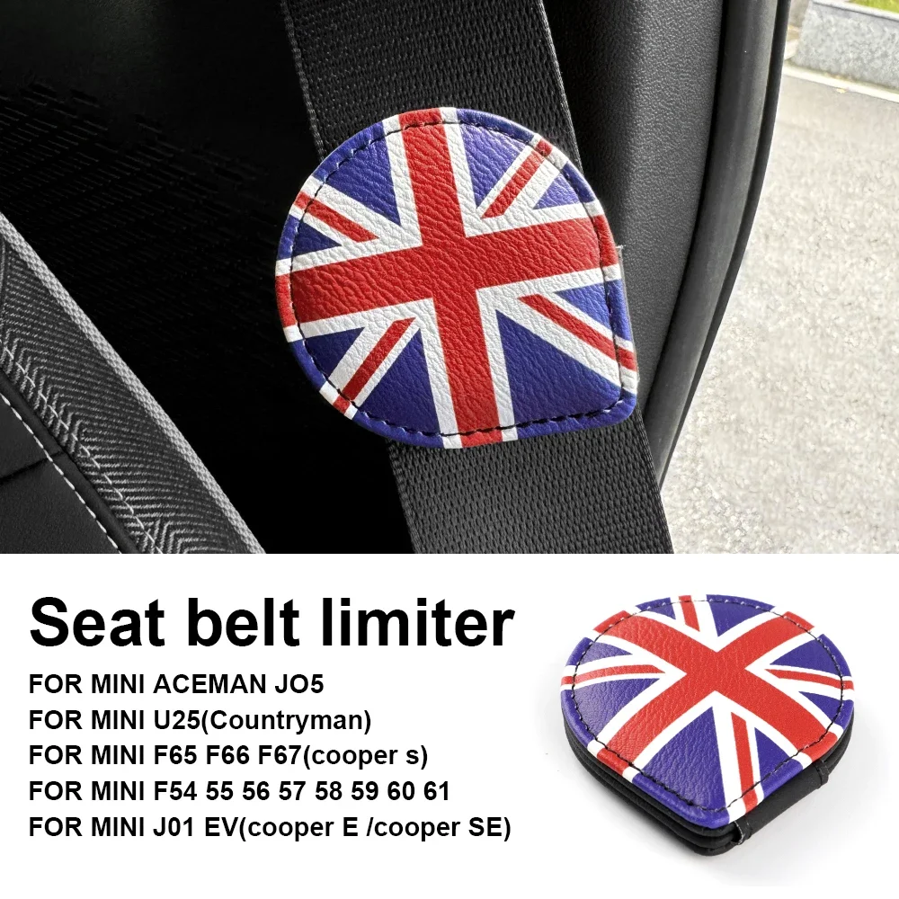 For Mini Cooper S F65 F66 F67 J01 J05 U25 Countryman 2024 2025 Car Seat Belt Limiter Magnetic Clip Restrictor Buckle Interior