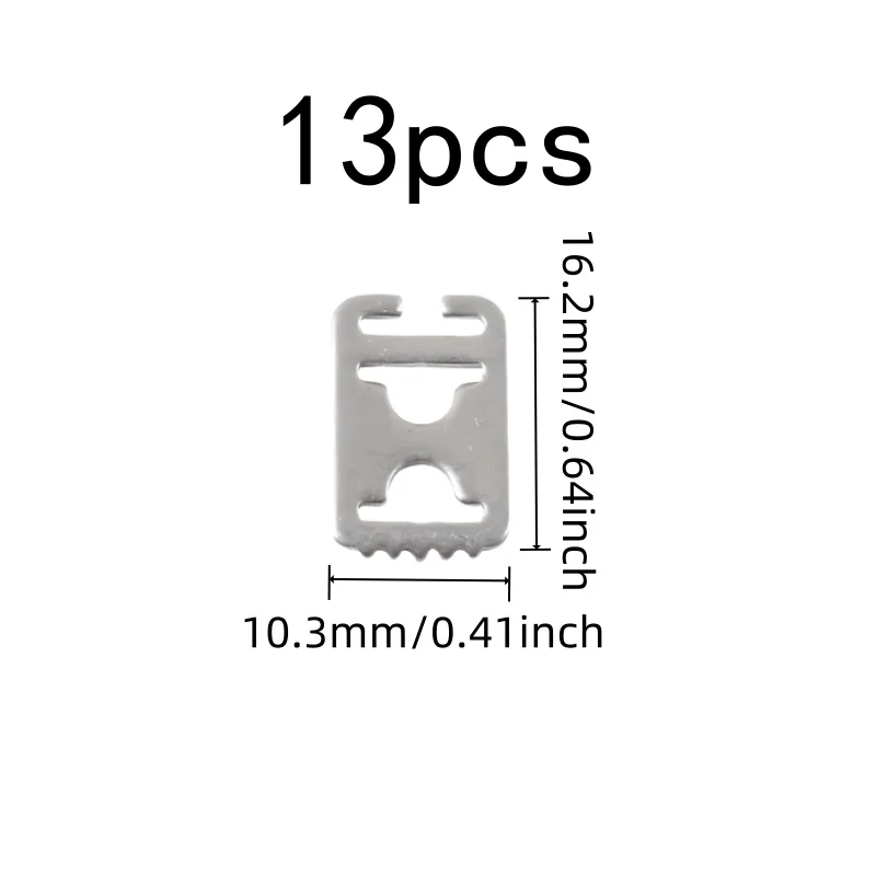 Secure Hold on Laces No-Tie Shoelace Fasteners 13 pcs, perfect for Running Shoes, Stainless Steel Material