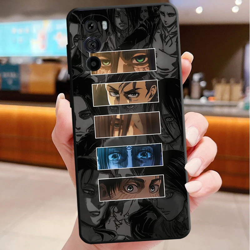 

Mikasa ackerman and eren yeager Case For Motorola Edge 50 40 Pro 60 50 40 30 Ultra Neo Fusion Moto G Play G Stylus G Power G