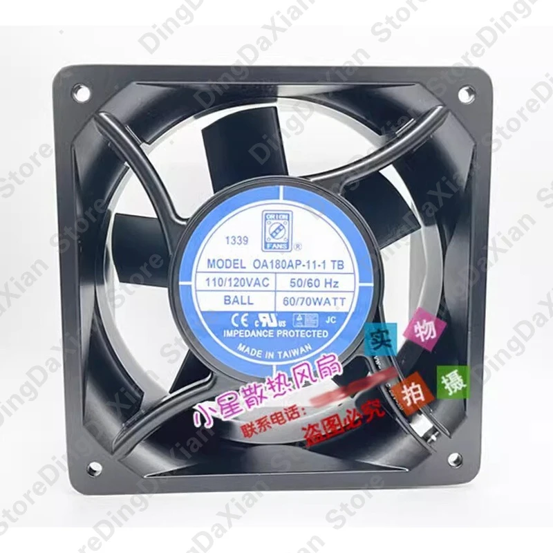 

OA180AP-11-1TB 17689 Aluminum Frame AC Cooling Fan for ORION 110V/120VAC 60/70W