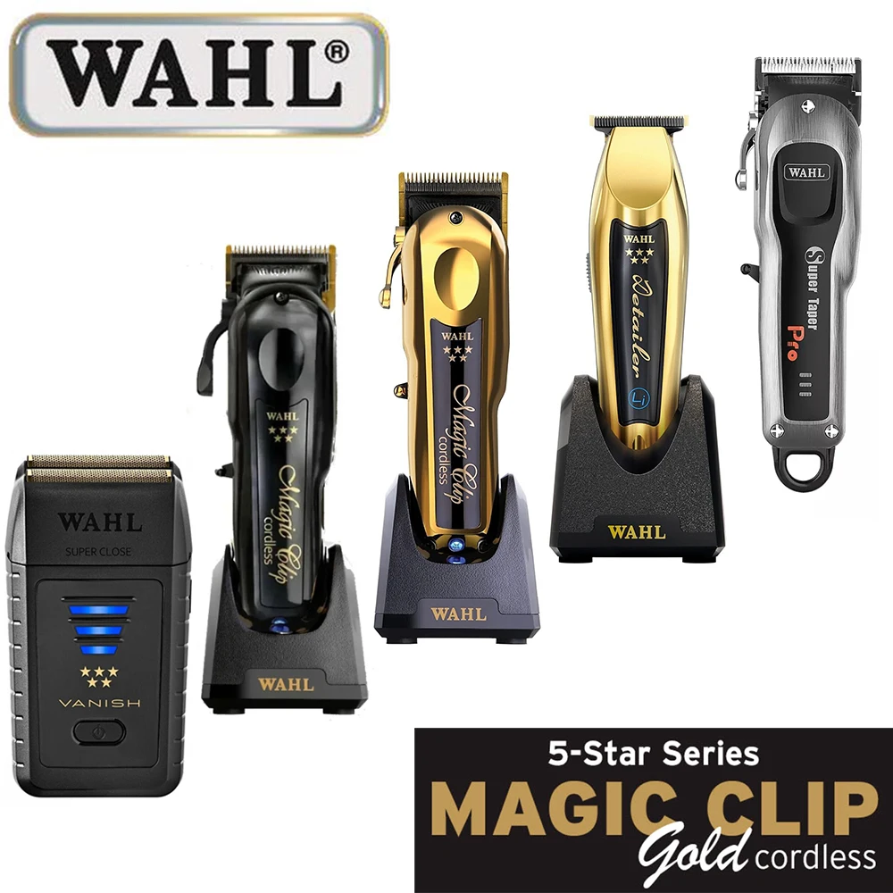 

Профессиональная машинка для стрижки волос Wahl Vapor 8148 Magic Clip Senior Barber, беспроводная машинка для стрижки волос, триммер для волос и бритва с фольгой для парикмахеров и стилистов
