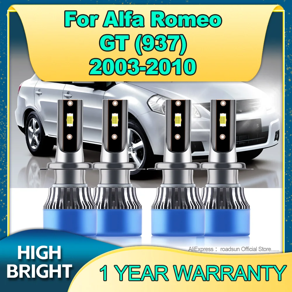 

2/4Pcs LED 26000LM Headlights H7 6000K CSP Chips Car Light For Alfa Romeo GT 937 2003 2004 2005 2006 2007 2008 2009 2010