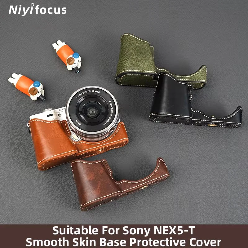 Camera Half Case For Sony NEX‑5T NEX6 NEX7 Camera Bace Oily…