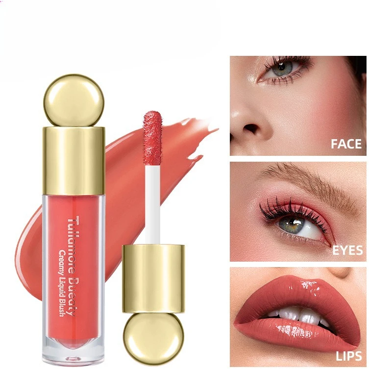 Fard liquide pas facile à décolorer, maquillage naturel soyeux, fard à joues hydratant éclaircissant