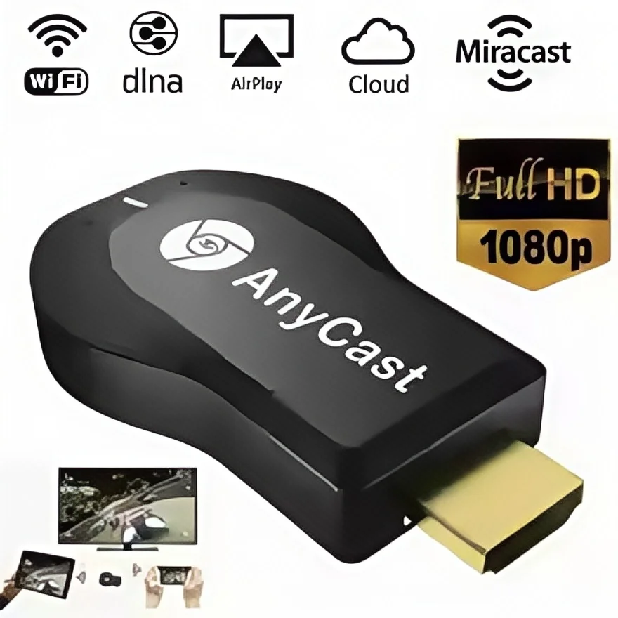 M2Plus draadloze displayadapter 4K1080P HDMI Dongle Screen Mirroring voor TV-telefoon Tablet Ondersteunt AirPlay DLNA Miracast
