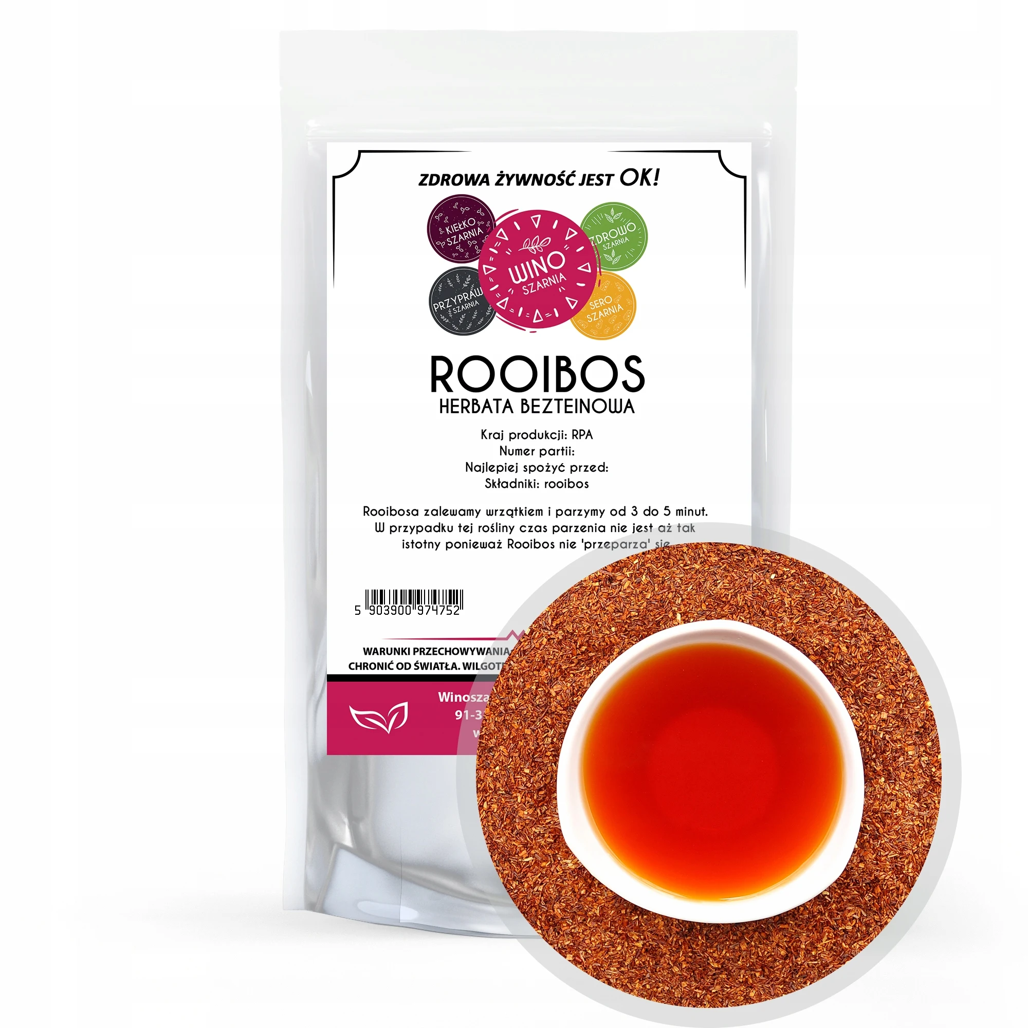 Zdjęcie 7: Herbata Rooibos 100g Zioła na wzmocnienie