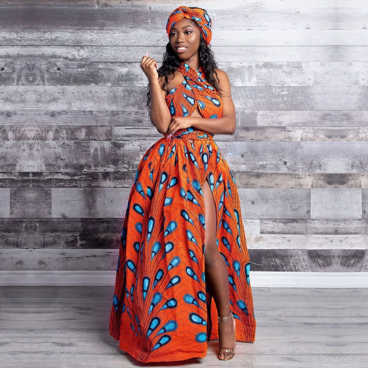 African Dresses for Women Print Clothing Formal Dresses Party Wear Sexy Ladies Clothes Vetement Femme New Fashion Summer Outfit