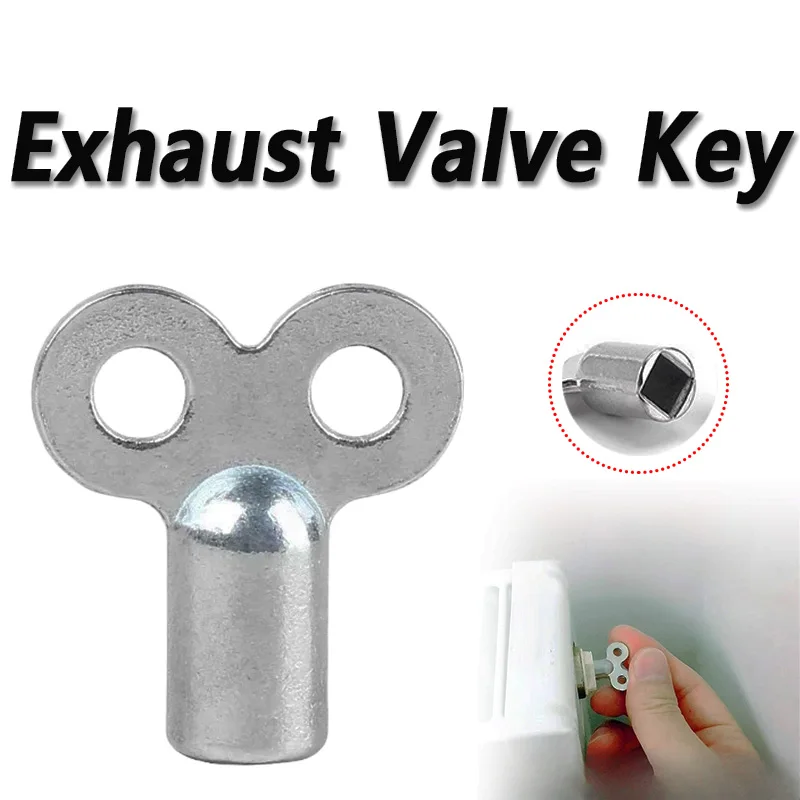 3/5/10pcs Radiator Exhaust Valve Key Square 5×5mm Radiator Accessories Zinc Alloy Material Socket for Standard Heating Valves