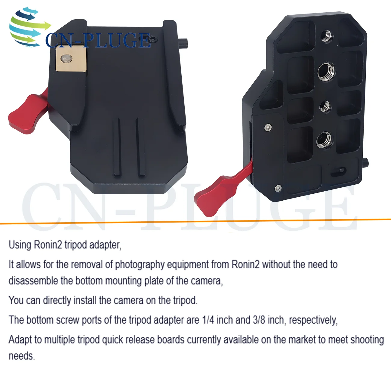 DJI Ronin2 Tripod Adapter Allows for Quick Removal of Camera Equipment Without the Need to Remove the Bottom Mounting Plate view 4