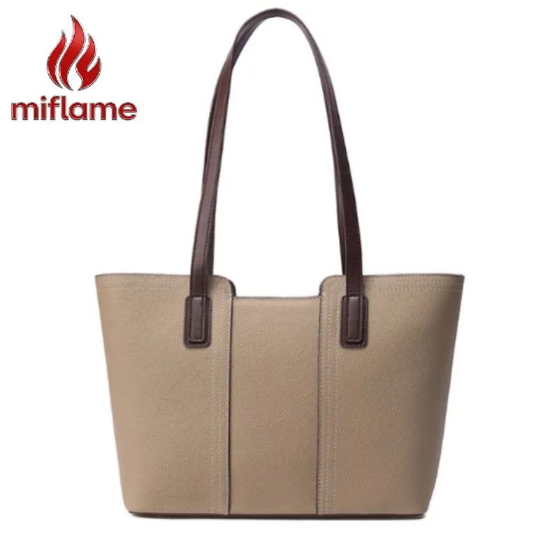 

Women's Genuine Leather Tote Bag Large Capacity Commuter Everyday Shoulder Bag Handbag for Mothers