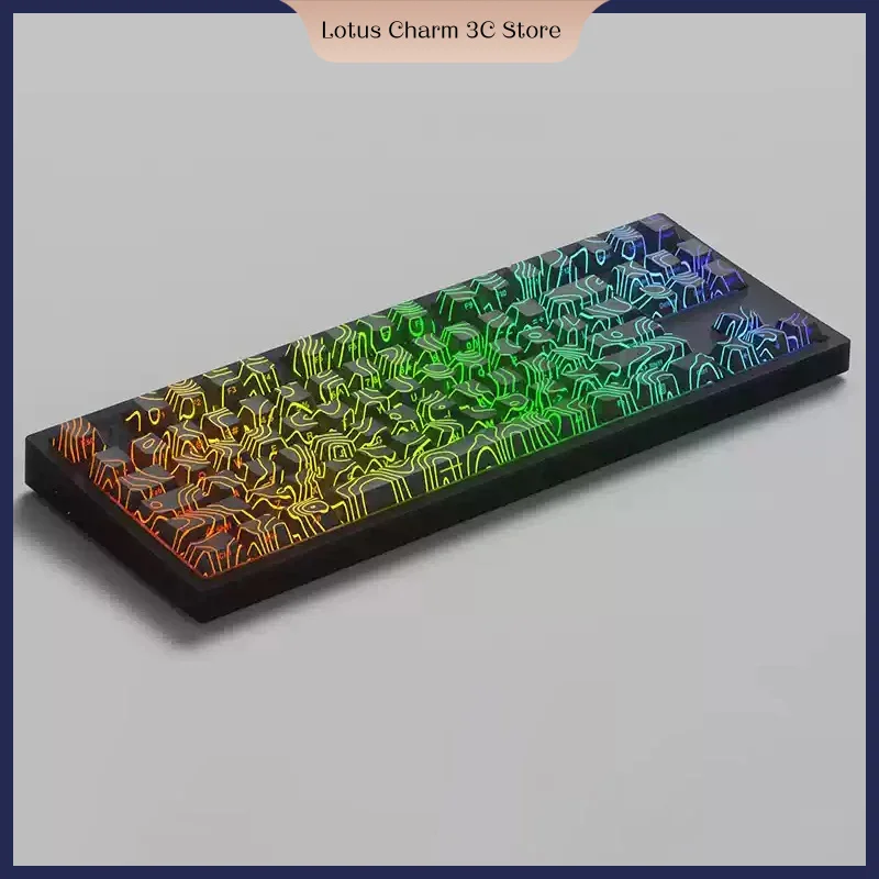 FL·Esports Mk870 Pro Mechanical Keyboard Wireless Bluetooth 2.4G Three Mode 87keys Hot Swap Ergonomic Compliance Game Keyboard