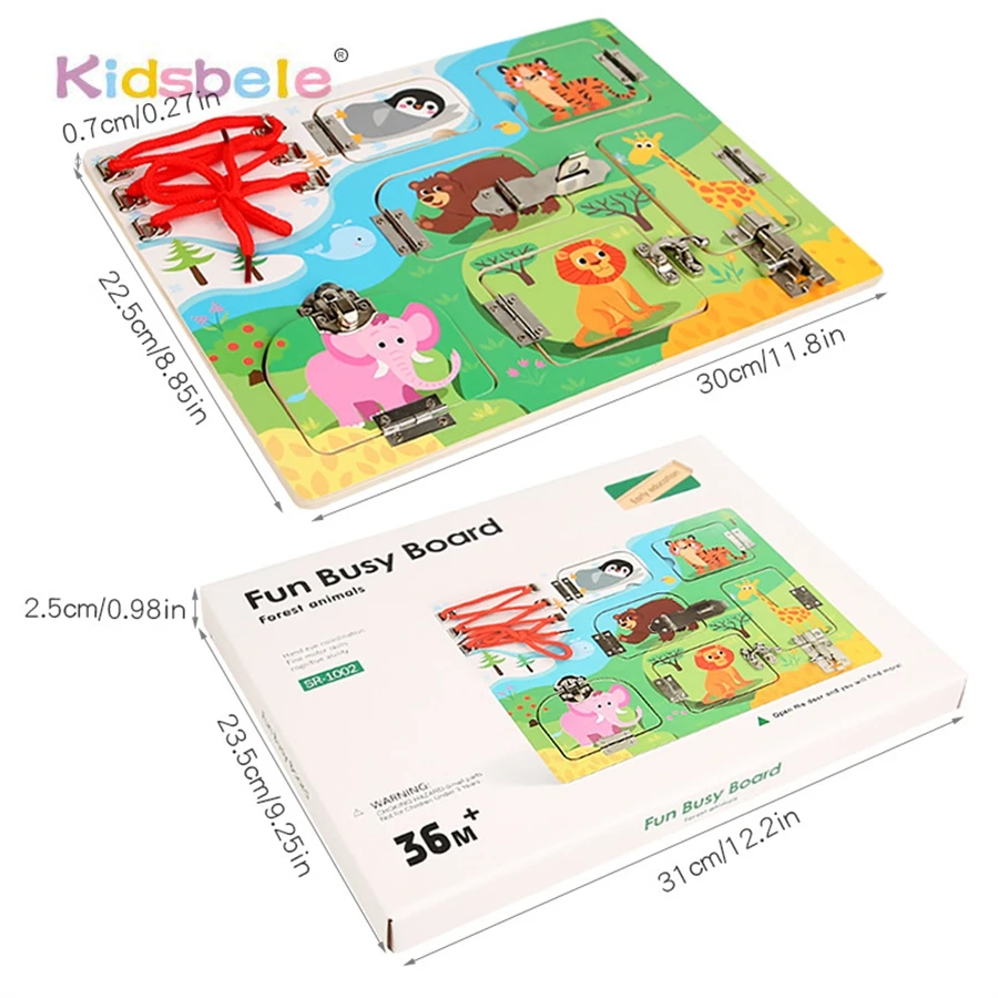 

Бизи-доска, обучающая обучающая игрушка Монтессори, сенсорные игрушки для детей 2-5 лет, мальчиков и девочек, животных, космическая доска, игрушка