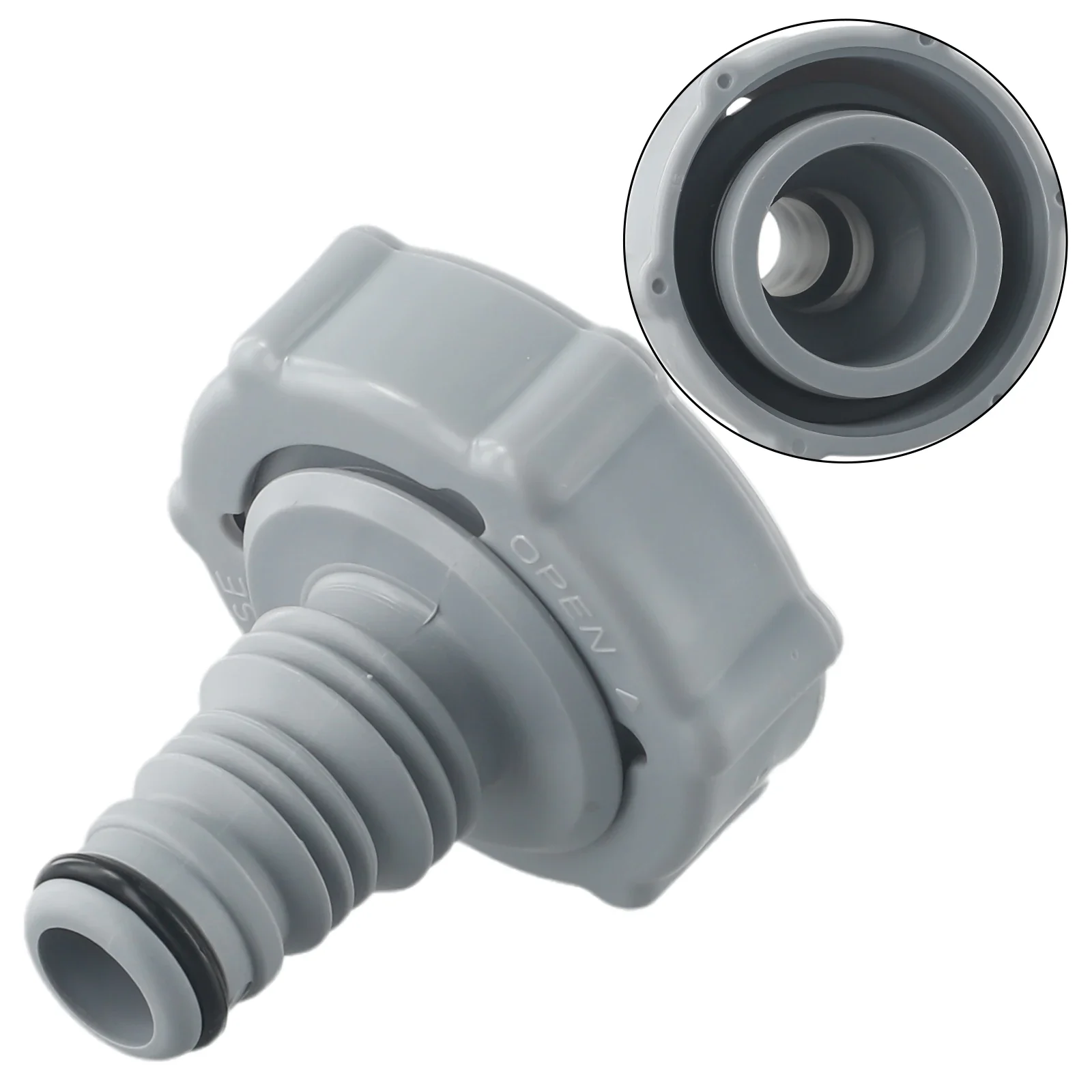 Hose Adapter P6H1419 Drain Valve Replacement Pool Hose Adapter Swimming Pool 1pcs Drain Valve Gray New Practical