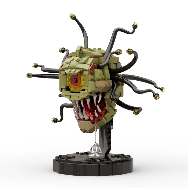 MOC jeu Dragons monstre borgne Beholder blocs de construction imitant la poitrine monstre oeil de terreur horreur brique jouets pour enfants cadeau