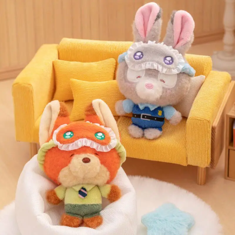 Genuine Disney Pooh Bea Blind Box Anime Plush Doll Mickey Mouse Squinting Pajamas Blind Box Toys Pendant Toy Kid Birthday Gifts view 5