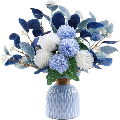 45cm 유칼립투스 인공 꽃 꽃다발 장식 가짜 장식 테이블 홈 룸 장식 정원 파티 가을 신부 꽃다발