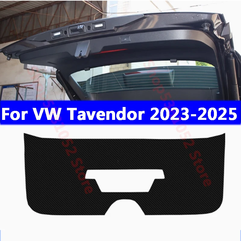 

Для VW Tavendor 2023 2024 2025 задний багажник автомобиля из искусственной кожи, защитная накладка от грязи, защитная накладка на заднюю дверь, аксессуары, чехол