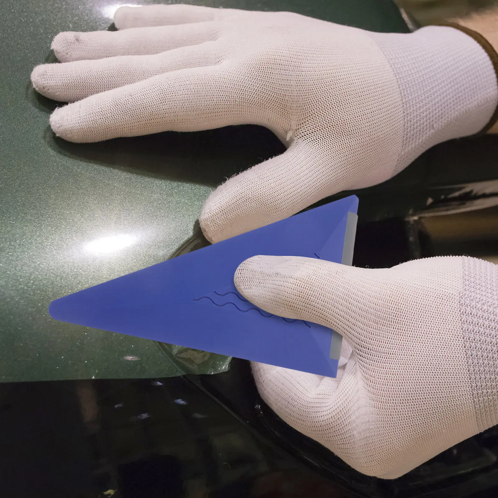 Auto Film Vinyl Scraper Triangular Car Wrap Squeegee Tool Moisture Removal Paint Protection Adhesive Coating Film Longevity