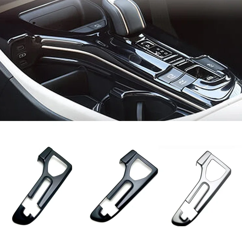 LHD Or RHD For Toyota Crown Cossover 2023 2024 Black Carbon Fiber Car Gear Shift Panel Frame Cover Decoration Trim Accessories