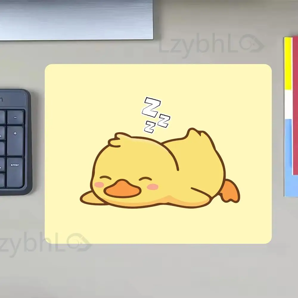 Cartoon Yellow Duck Mouse Pad Small Gamer Rubber Desk Mat Square Gaming Office Accessories Mousepad XS Keyboard Game Table Mats