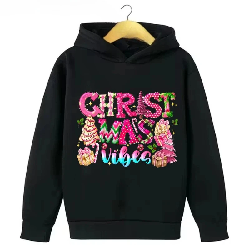 

Children's cartoon dinosaur print hoodie boys and girls Christmas autumn and winter outdoor leisure comfortable sweatshirt