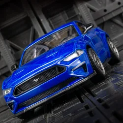 1:34 Ford Mustang GT Alloy Sports Car Model Simulation Diecast Metal Toy Vehicles Car Model Sound and Light Collection Kids Gift