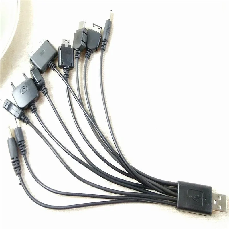 10 In 1 Multifunction USB Data Transfer Cable Universal Multi Pin Cable Charger USB Adapter Data Wire Cord