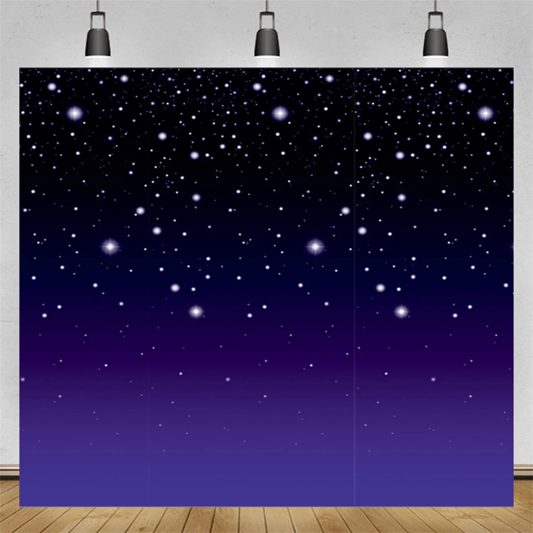 Dark Blue Starry Night Photography Backdrop Party Accessory Props Decoration Background Banner Poster