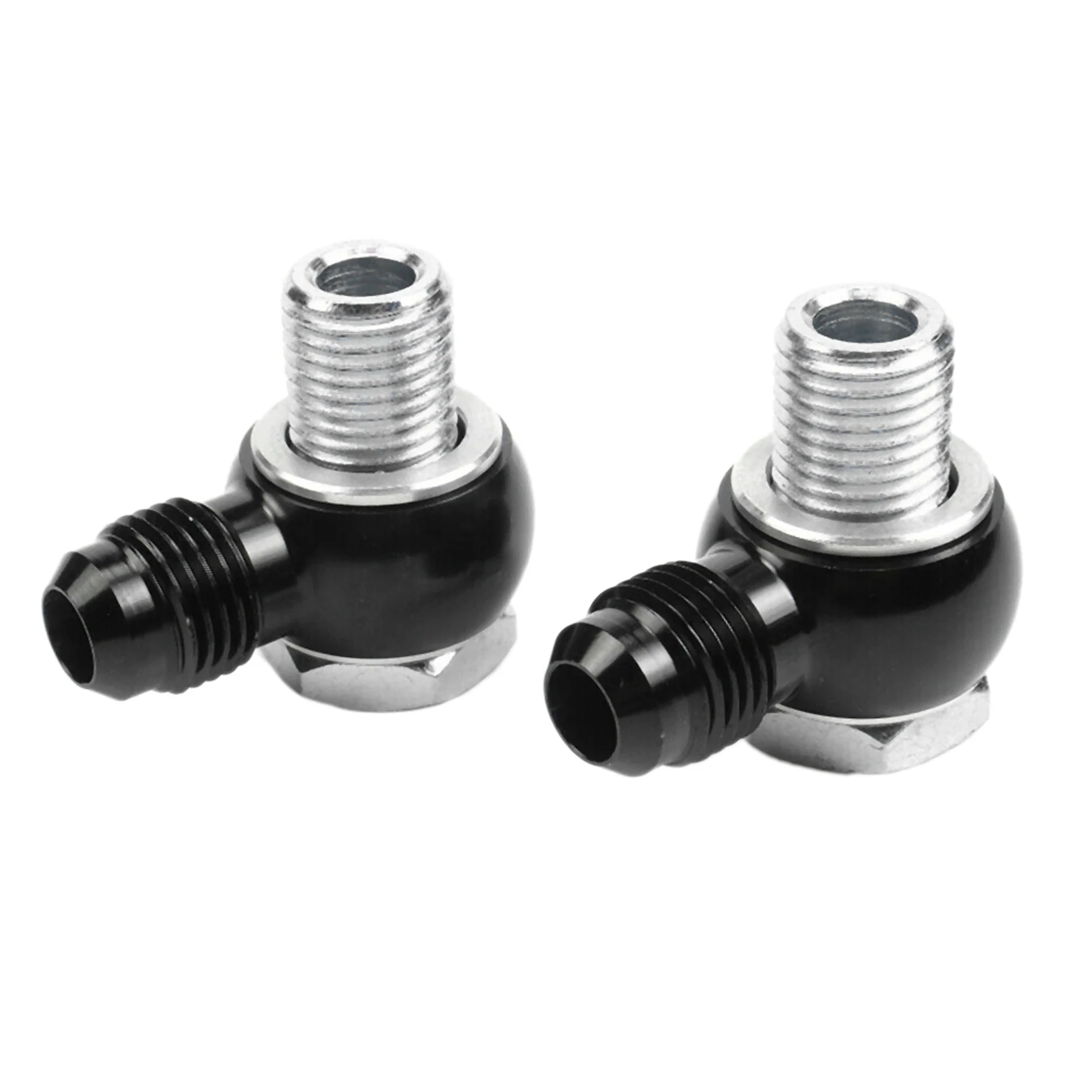 Stablize 10X For 6AN X 1/4 NPSM GM Turbo 350 400 700R4 4L60E Transmission Oil Cooler 90 Degree Banjo Fittings