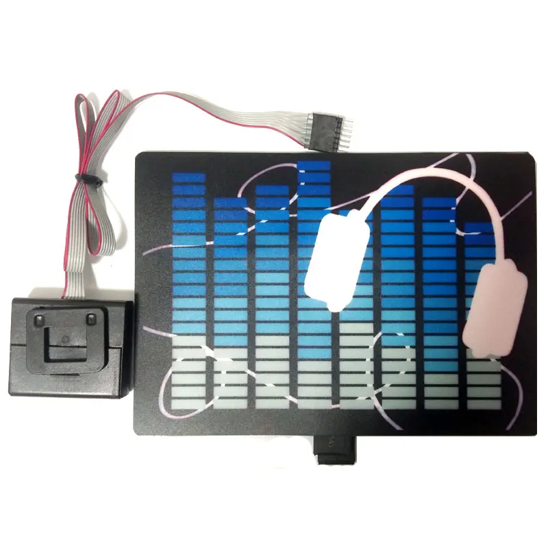 Top Sale Rave Equalizer Flashing Light Up And Down Music Rhythm Led Panel El Panel El Sound Active Panel With Inverter