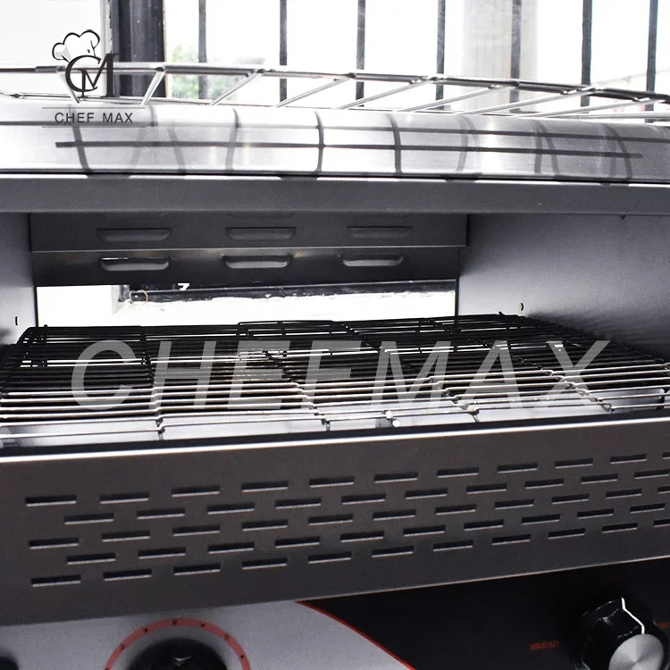 Commercial 1.3KW Bread hine Automatic Conveyor Sandwich Toaster for Cafe Bakery Fast Food Restaurant