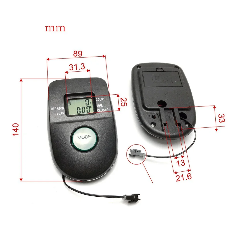 

Walking Machine Fitness Exercise Bike Monitor with LCD Display Speedometer Distance and Calories Tracking Device
