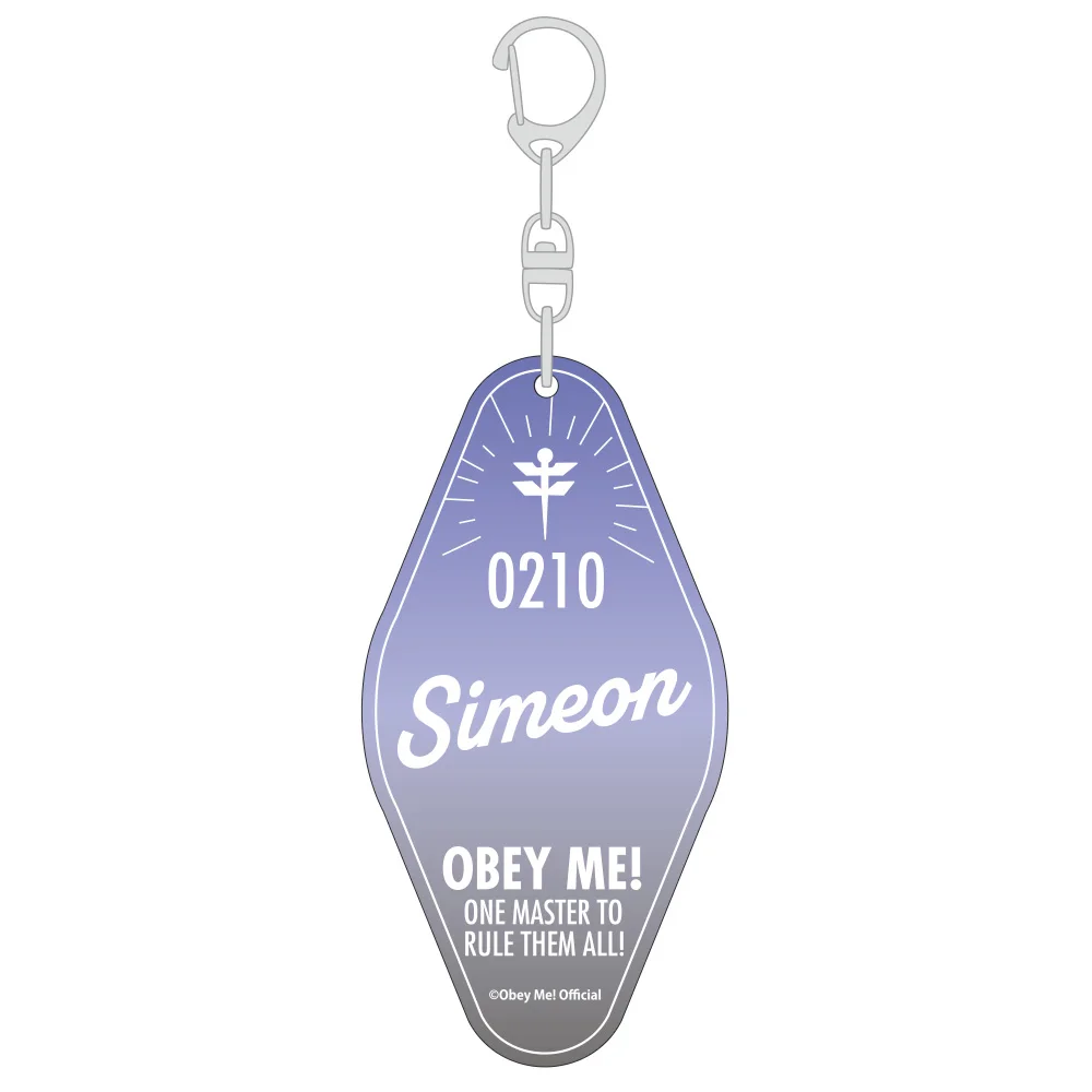 6cm Anime Obey Me!  Leviathan Asmodeus Mammon Lucifer Sleeping Acrylic Keychain Pendant Fans Gifts
