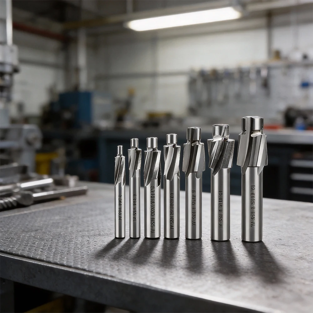 

4-Flute Flat Countersink End Mill Tool for M3 M5 M6 M8 M10 Metric Threads on CNC Milling and Precision Engraving