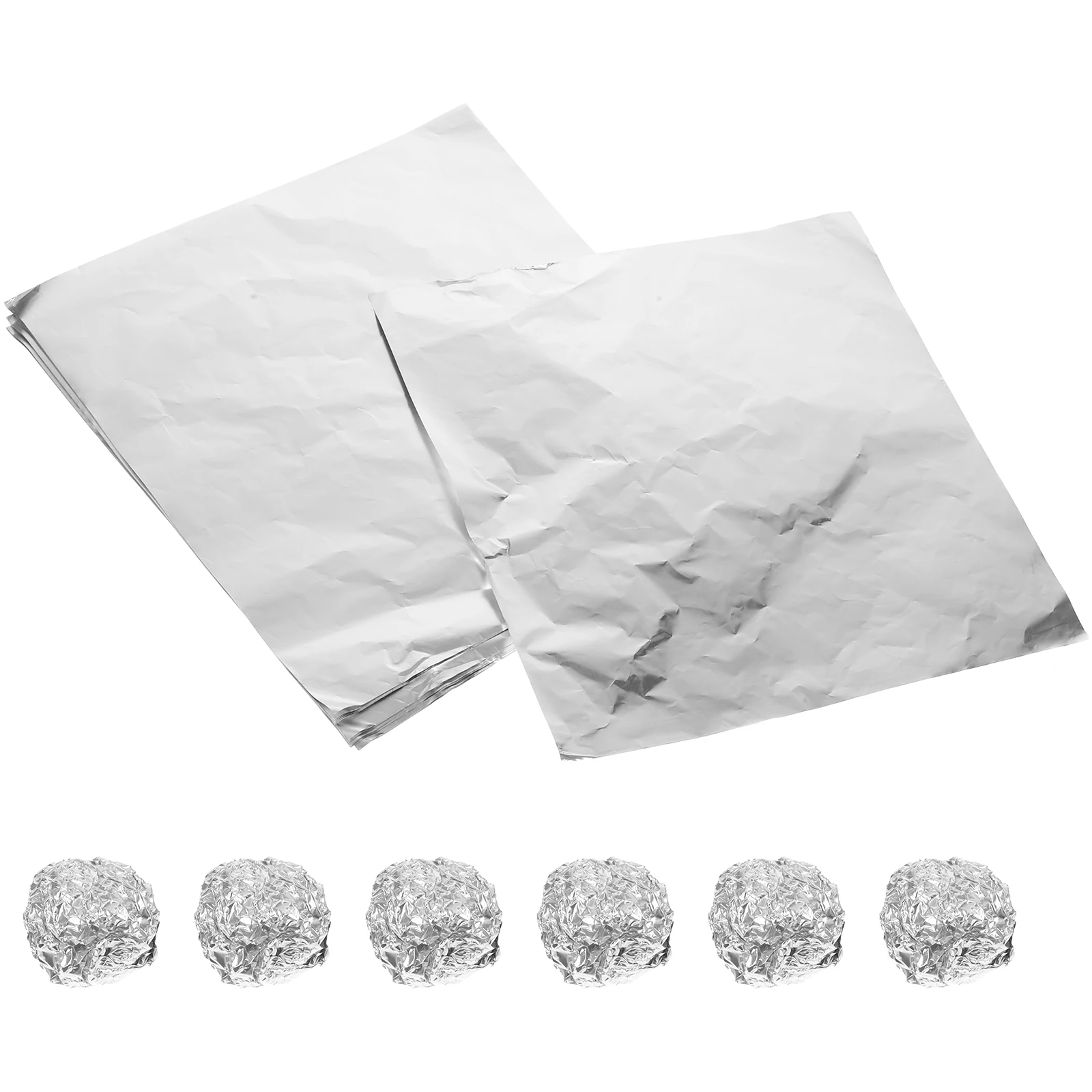 

200pcs Foil Chocolate Candy Wrapping Paper Packaging Supplies Truffle DIY Materials Aluminum Sheets