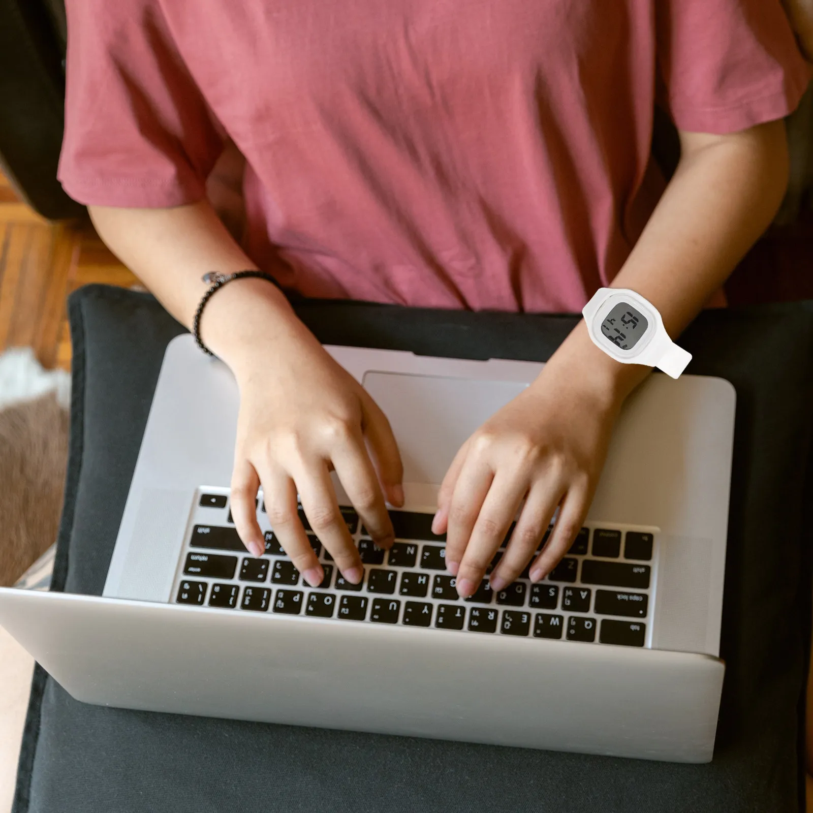 

Waterproof Colorful Digital Watch 50 Meter Water Resistant with Backlight Stopwatch Alarm Function Silicone